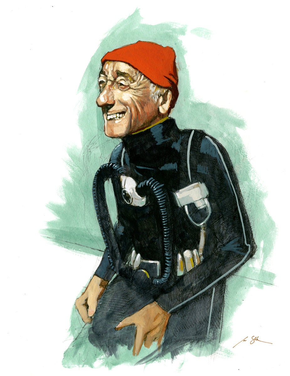 Jacques Cousteau - 11 x 17 Color Print SIGNED EDITION