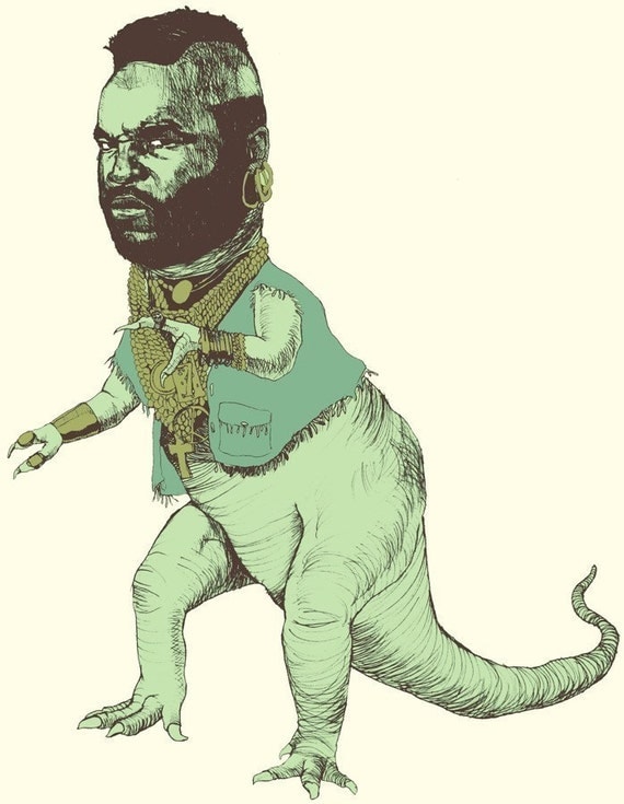 Mr. T-Rex - 8.5 x 11 Color Print SIGNED EDITION