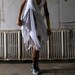 Women's T-Shirt Dress/ Women's Dresses/Women's T-Shirts /blanc deconstruction t-shirt/Spring Fashion