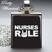 Nurses Rule Necklace, RN Jewelry, Scrabble Tile Pendant