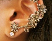 Bronze Starburst Ear Cuff
