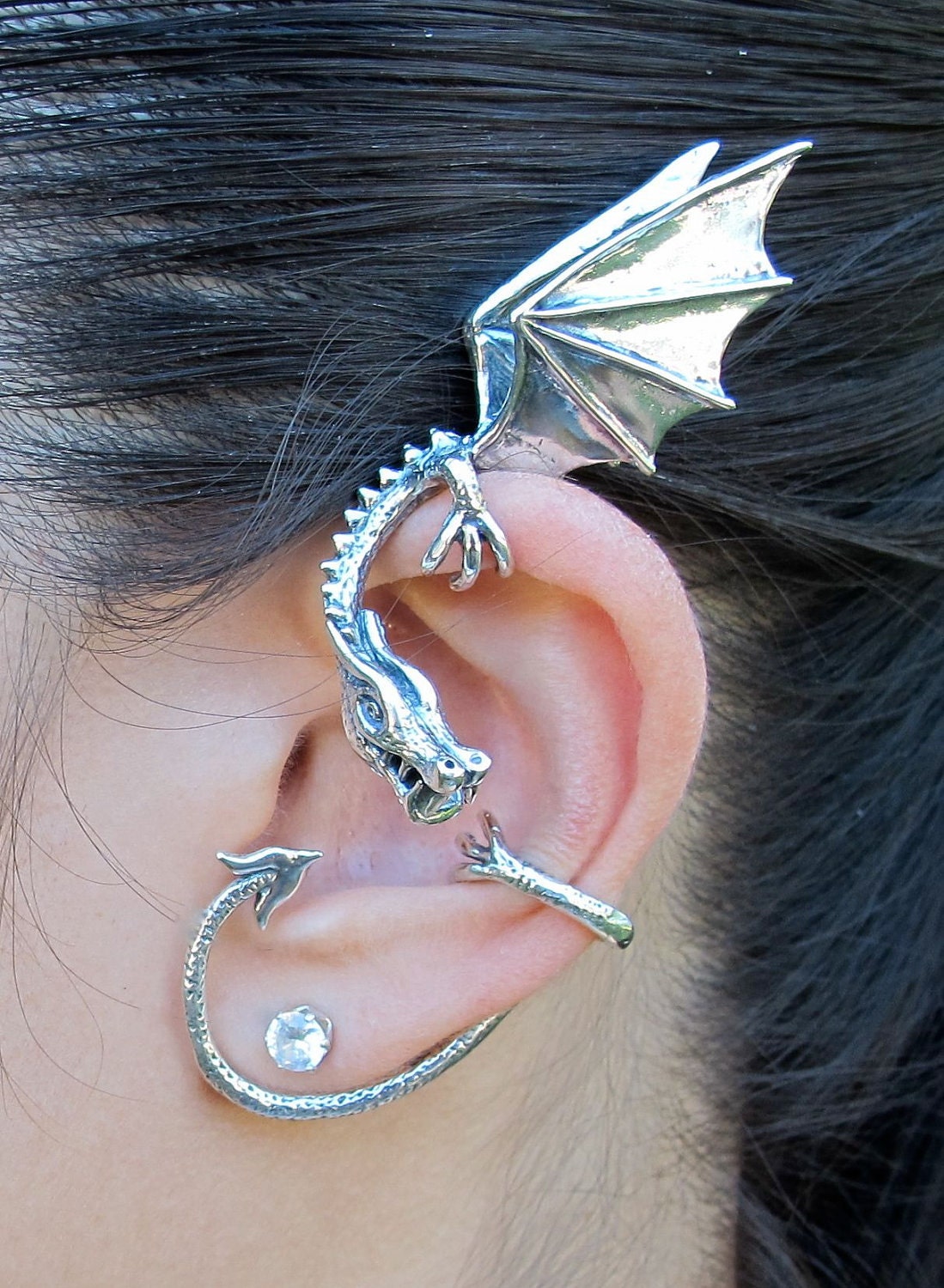 Silver Elfin Dragon Wrap