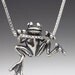 Silver Tree Frog Charm Pendant