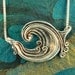 Silver Rip Curl Wave Pendant