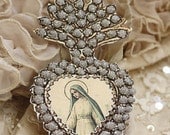 Beloved Mary - a paper ex-voto locket