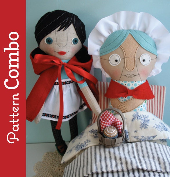 Little Red/Gramma Wolfie Combo PDF Patterns