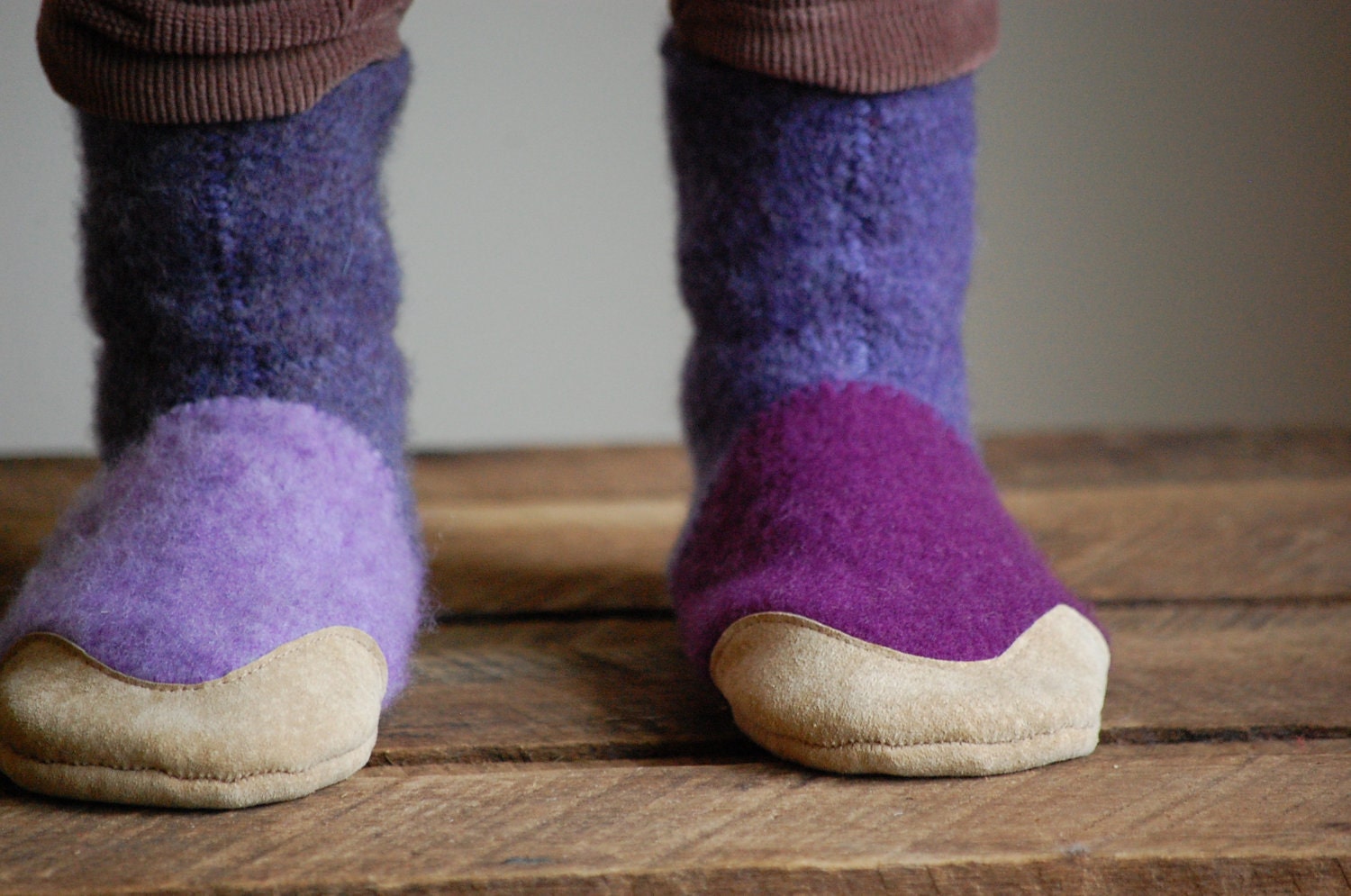 Kids Slipper Socks, Toddler Shoes, Eco Friendly, kids size 11.5, 13, 2.5, Sugar Plums