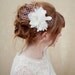 Bridal Fascinator, birdcage veil, bridal headpiece, wedding headpiece, white head piece, Fergie Ships in 1 Month