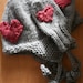 L'Amour Hat and S'Mittens Set - Custom knit Valentine heart hat and mittens, newborn to 4T, choose size and colours