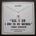 Gift for Mother - Gift for Mom - Mother Necklace with Handwrapped Swarovski Pearl and Boxed Card - Quote Card