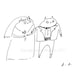 Wedding Cat Card, Bride and Groom
