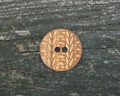 One 2" Bamboo Knitting Button