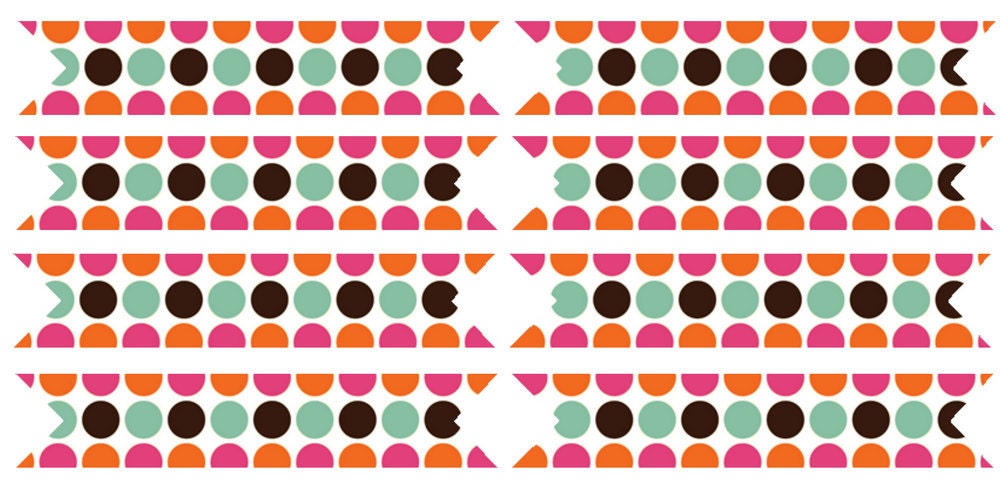 Retro Dots Party Flags