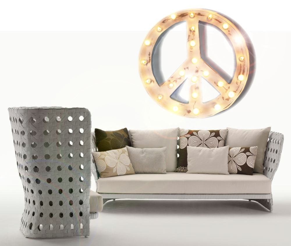 SPECIAL Large Huge Movie Vintage Marquee Art Fully Outdoor Peace Sign channel 35x35 custom