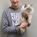 Real Men Love Cats Cat Sweatshirt on Organic Fleece sweater