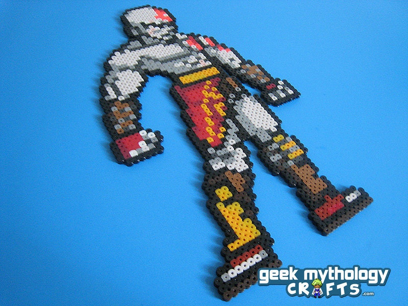 God of War Kratos - Custom-Designed Perler Bead Sprite Decoration