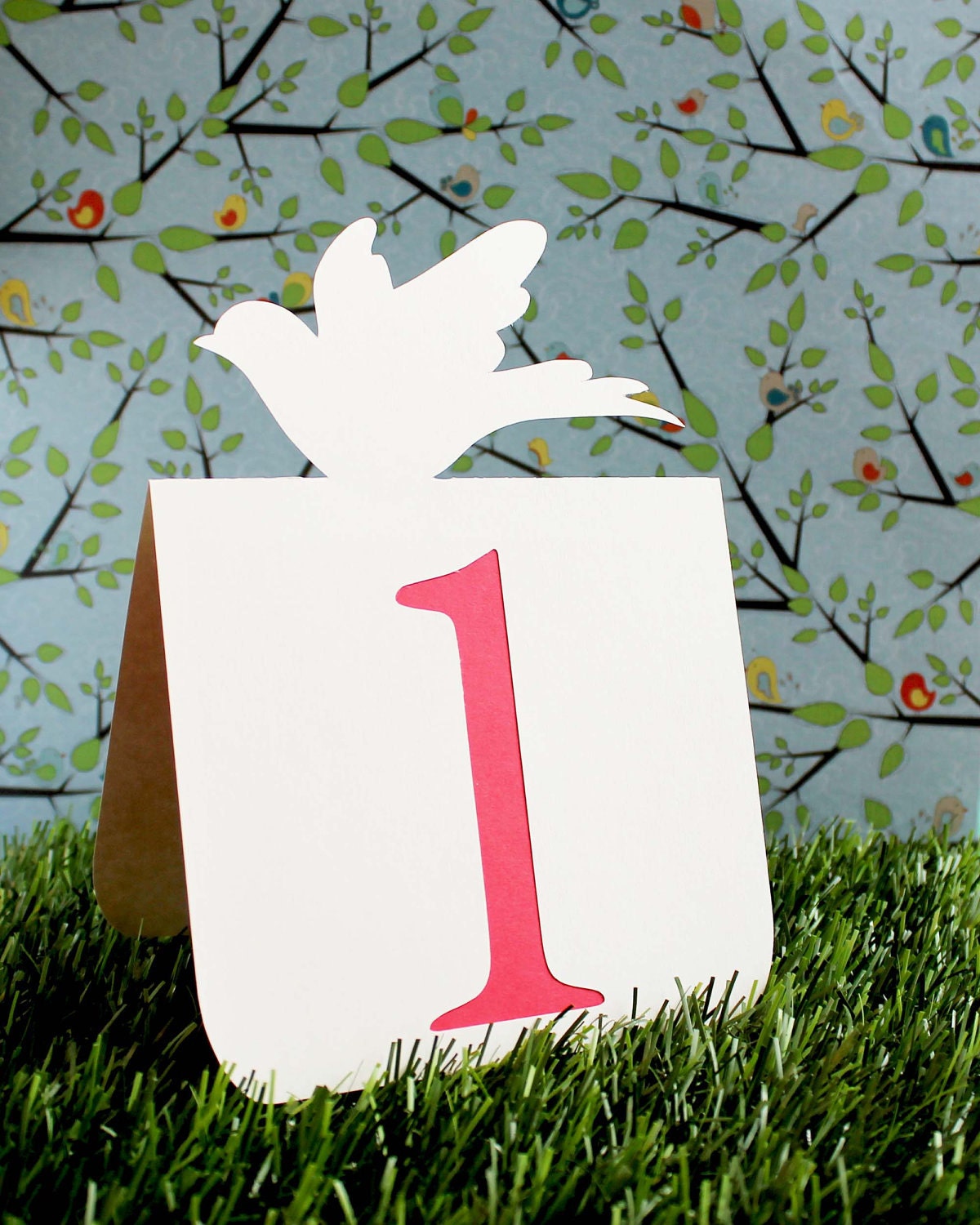 Wedding Table Numbers Dove 1 to 25