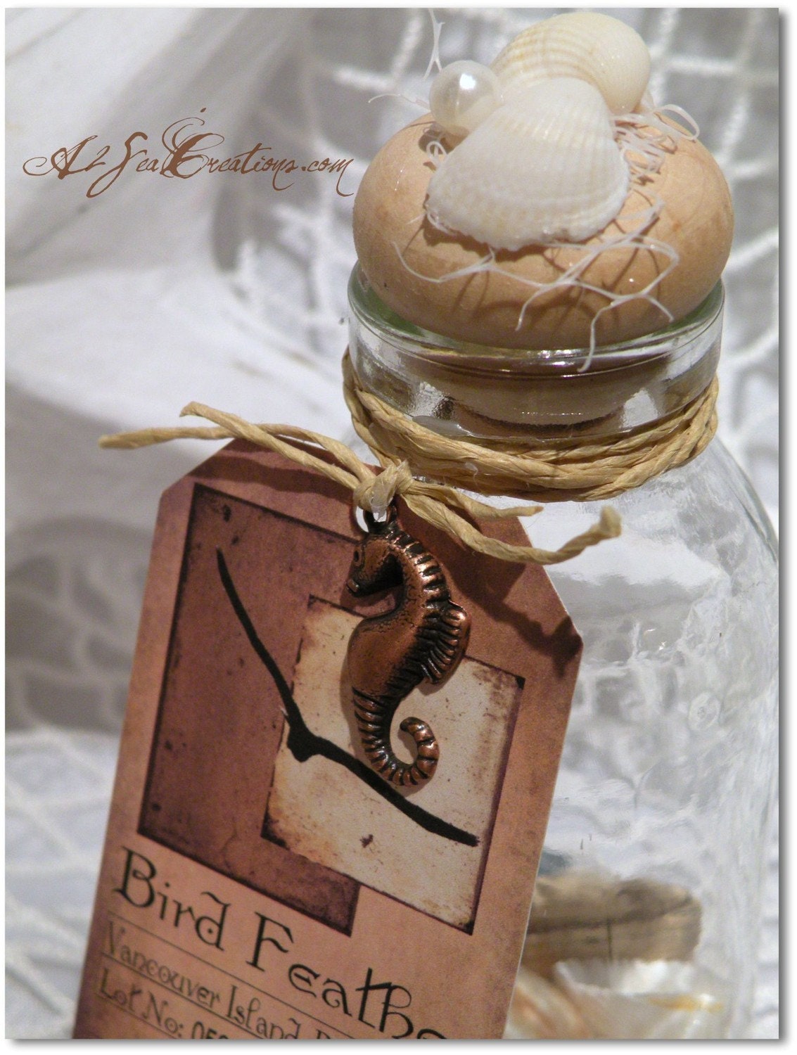 Feather In A Bottle - Wedding Favor Or Souvenir