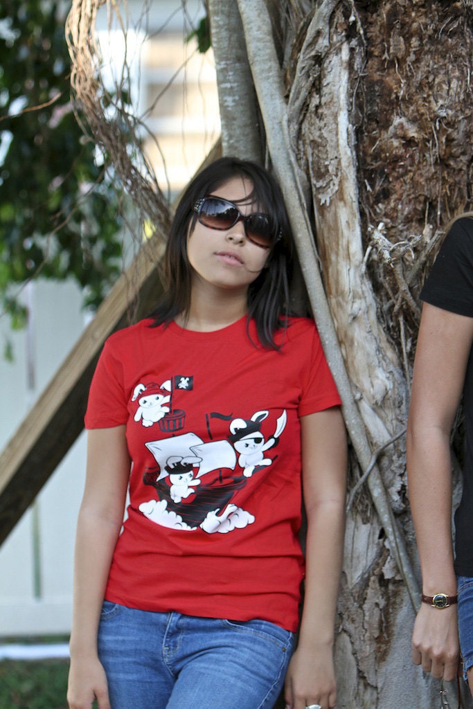 Pirate Rabbits Tee - Mens, Womens, & Kids Sizes Small-2XL Available