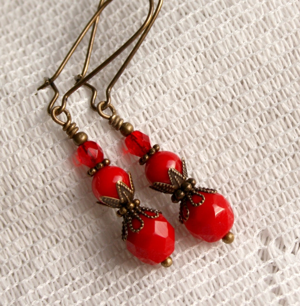 Scarlet Drops - Earrings