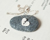 My broken heart necklace in sterling silver, handmade in England