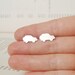 sterling silver mini car ear studs No.3 Land Rover, handmade in England