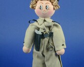 Law Enforcement  Clothespin Doll Ornament