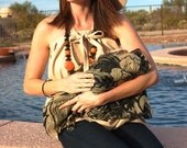 Organic Cotton Nouveau Nursing Cover Top-Breastfeeding-Full Coverage-Baby On the Outside Cover Up-Choose Your Color