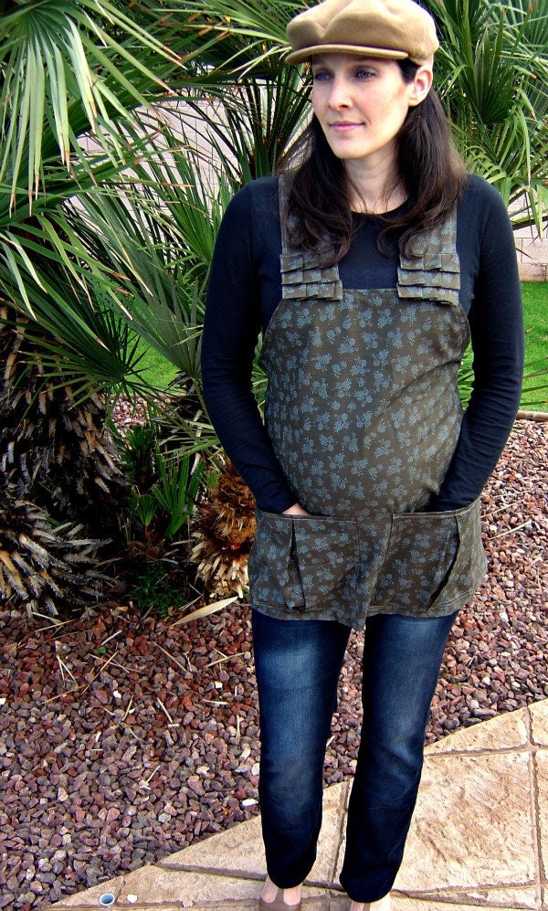 Fashion-Romper TUNIC-Maternity Fashion/Post Maternity-Adjustable Sizing in Flapper Strap-Waterfall Back Style-Choose Your Color-XS-L