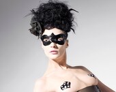 Black latex eye mask