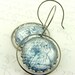 Alice In Wonderland Jewelry - 'Alice Unlocks The Tiny Door' Literary Book Earrings