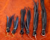 Vegan Fringe Bike Tube Earrings - Made to Order