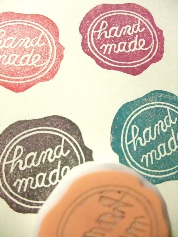 handmade rubber stamp - wax seal rubber stamp - hand carved stamp - hand carved rubber stamp - no6