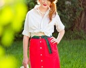 Vintage 80s Multi-Colored Button Up Sz S/M