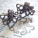 Men's Cufflinks Silver Octopus Cufflinks Silver Cufflinks By Cosmic Firefly Popular Men's Gifts Men's Accessories