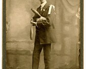 Juggler with Juggling Pins Cabinet Card
