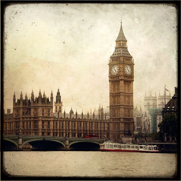 Big Ben  -  8x8 Fine Art Print - London Photography - Etsy Wall Art - TFTeam - London Architecture Photograph