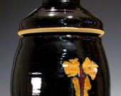 Vinegar Jar for crafting homemade vinegar in Old Black Magic glaze