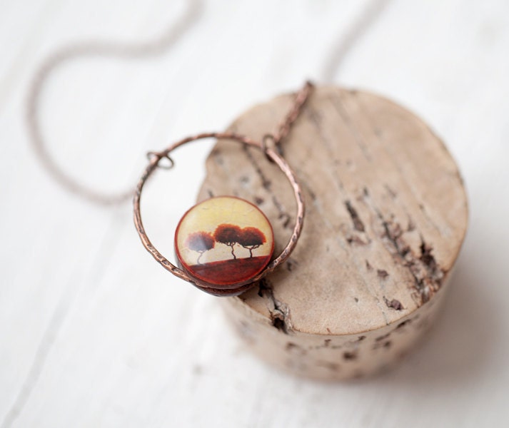 Trees necklace - Jewelry for her (N064)