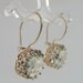 Gold Earrings Green Amethyst Dangle Hadas1951 Handmade (ie373)
