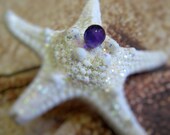 Starfish Amethyst Hairpins - Amethyst Briolette Stars