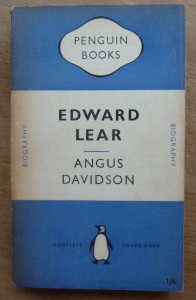 Edward Lear by Angus Davidson