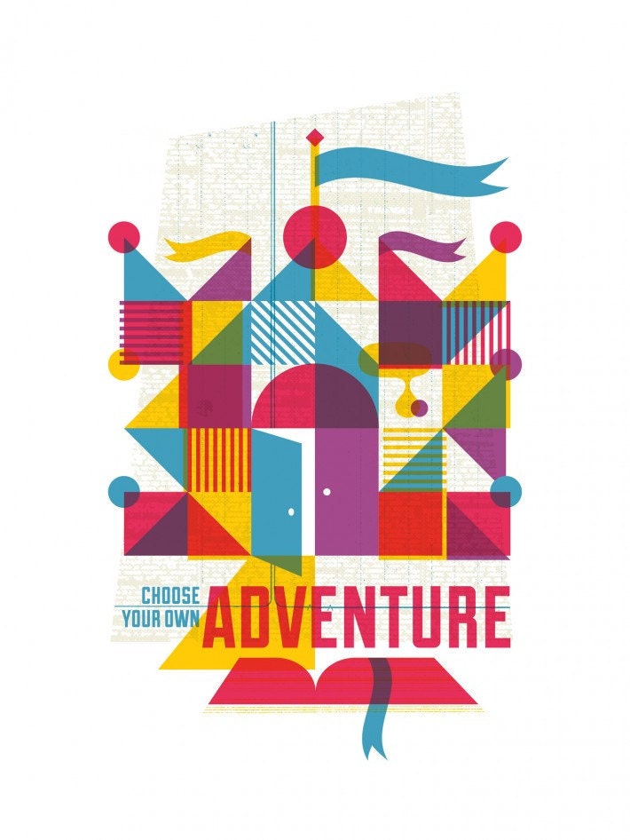Adventure: limited edition screen printed art inspired by old children's books