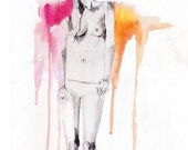 Sense // ORIGINAL WATERCOLOR & PENCIL Drawing