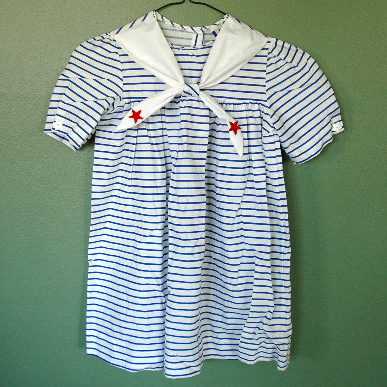 Vintage Matching Sister Sailor Dresses, Designer Diane von Furstenburg