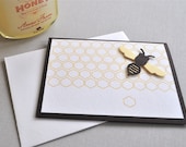 It's the May Bee blank greeting card. Bee, honey, beehive, sweet as honey folded card.