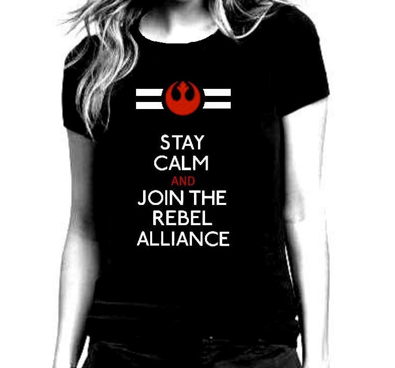 Star Wars Rebel Alliance Black T Shirt for Women - Size S - XL
