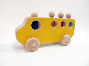Wooden toy School Bus