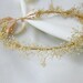 Vintage Style flower crown Bridal hair Wreath Bridal Baby's Breath Halo Rustic Wedding accessories Woodland fairy headwreath autumn