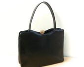 Vintage 1960s Original by Holzman Black Purse